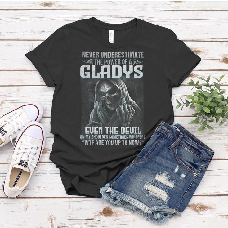 Never Underestimate The Power Of An Gladys Even The Devil V3 Women T-shirt Funny Gifts