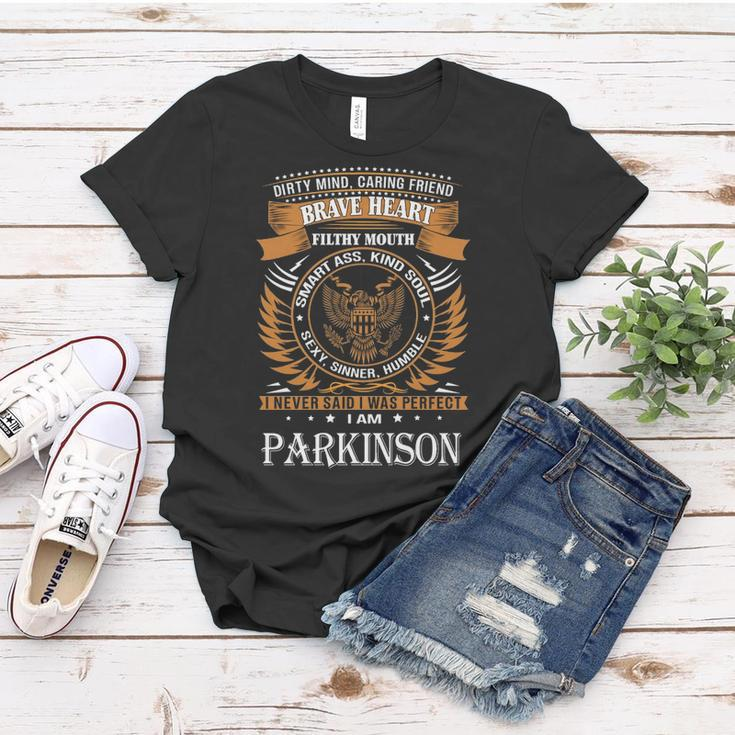 Parkinson Name Gift Parkinson Brave Heart Women T-shirt Funny Gifts