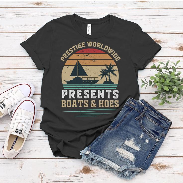 Prestigeworldwide Presentsboats Andhoes Vintage Funny Boating Boating Gifts Women T-shirt Funny Gifts