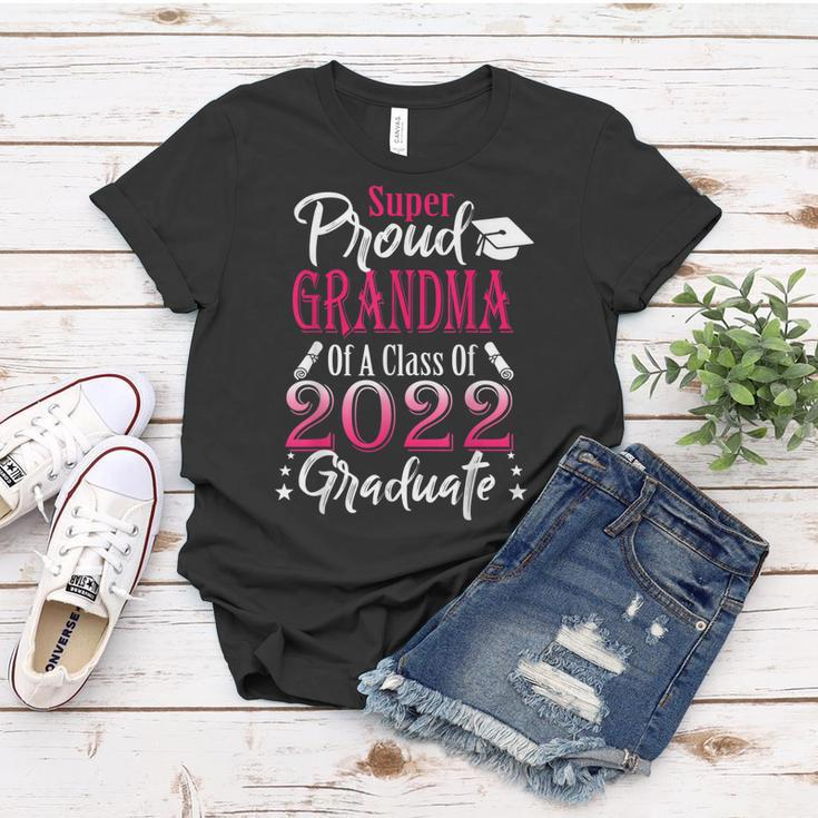 Proud Grandma Of A 2022 Graduate Class Of 2022 Graduation Women T-shirt Unique Gifts