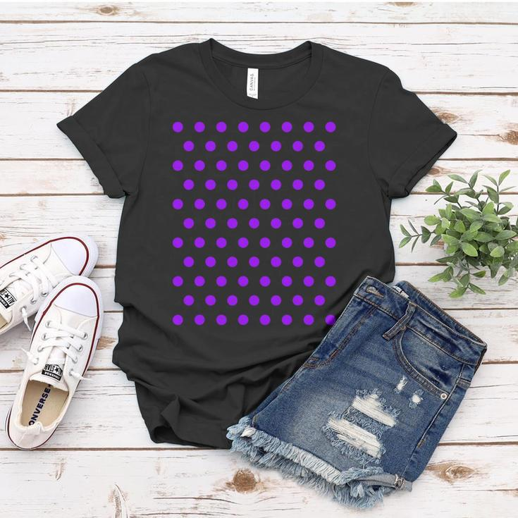 Purple And White Polka Dots Women T-shirt Unique Gifts