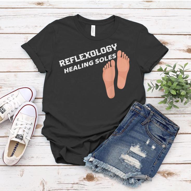 Reflexology Massage Therapist Reflexology Healing Soles Women T-shirt Funny Gifts