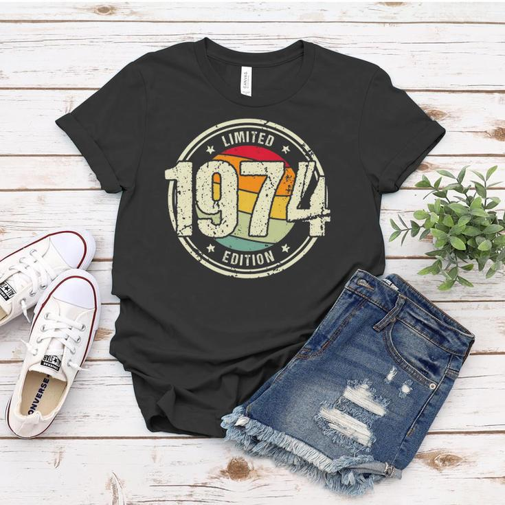Retro 48 Years Old Vintage 1974 Limited Edition 48Th Birthday Women T-shirt Unique Gifts