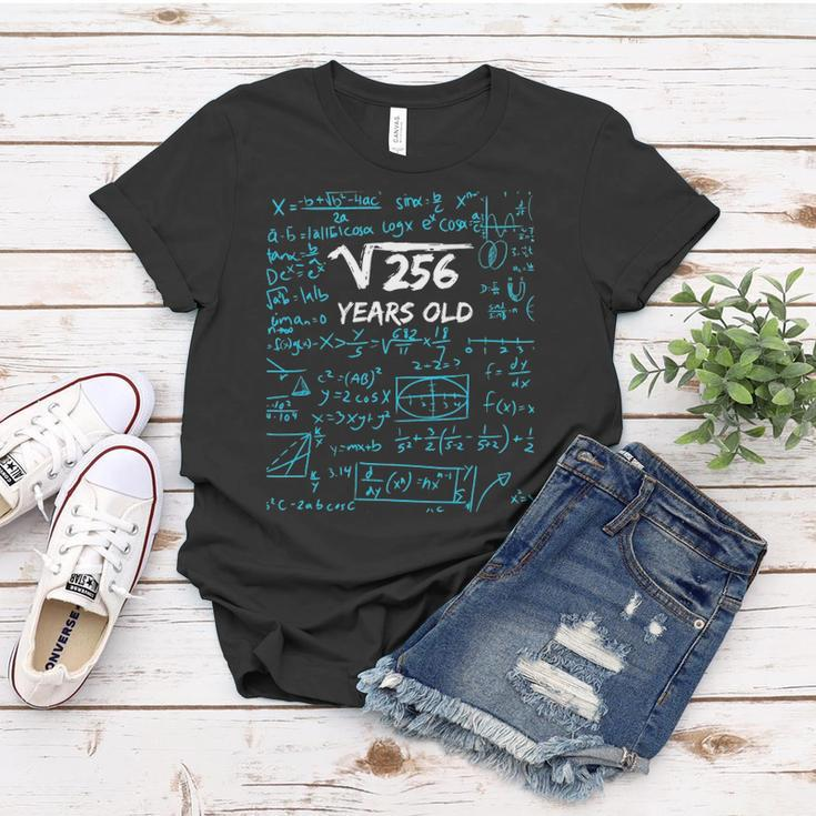 Square Root Of 256 16Th Birthday 16 Years Old Gift Women T-shirt Unique Gifts