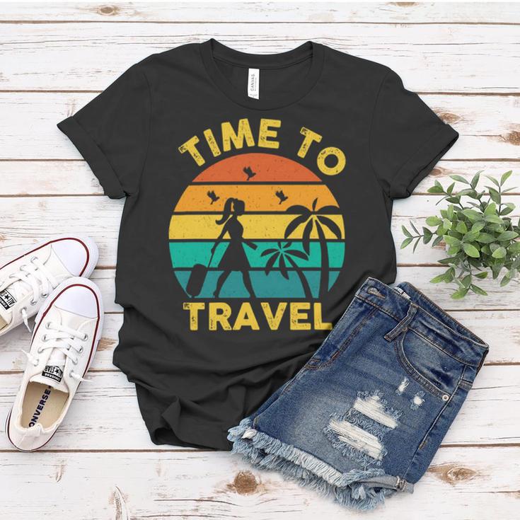 Time To Travel 807 Trending Shirt Women T-shirt Funny Gifts