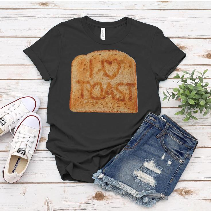 Toasted Slice Of Toast Bread Women T-shirt Unique Gifts