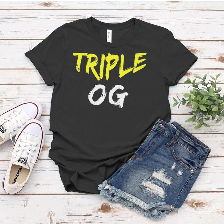 Triple Og Popular Hip Hop Urban Quote Original Gangster Women T-shirt Unique Gifts