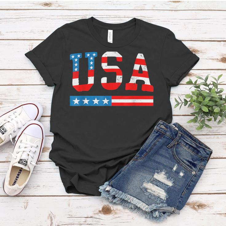 Usa Flag American 4Th Of July Merica America Flag Usa Women T-shirt Unique Gifts