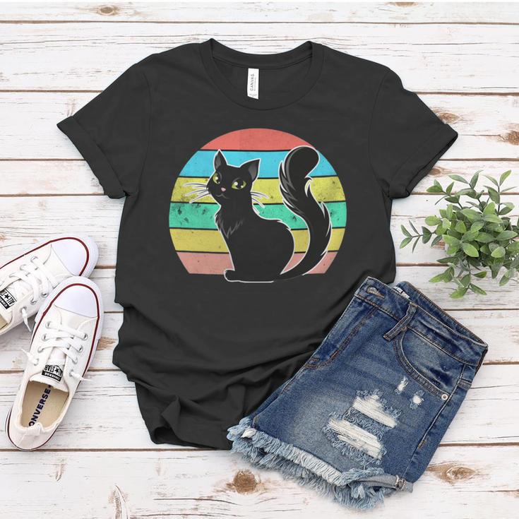 Vintage Black Cat Lover 307 Shirt Women T-shirt Funny Gifts