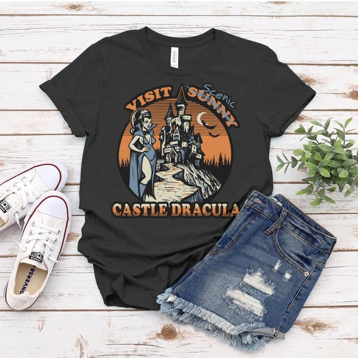 Visit Scenic Castle Dracula 220 Trending Shirt Women T-shirt Funny Gifts