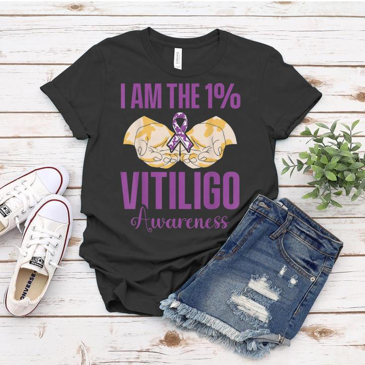 Vitiligo Awareness One Vitiligo Awareness Women T-shirt Funny Gifts