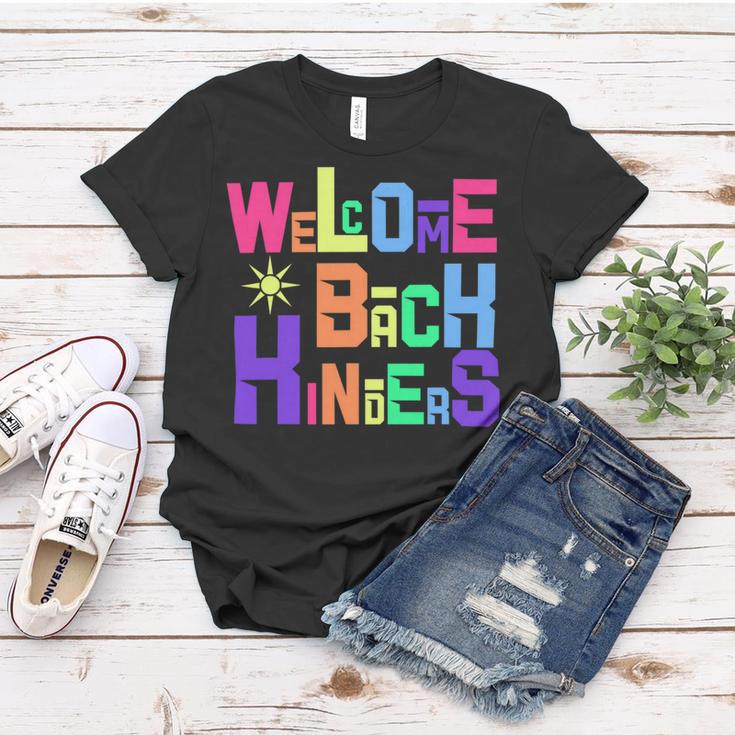 Welcome Back To School Kinders 486 Shirt Women T-shirt Funny Gifts