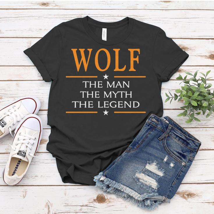 Wolf Name Gift Wolf The Man The Myth The Legend Women T-shirt Funny Gifts