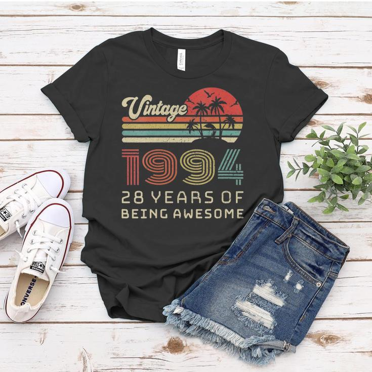 Womens 28 Years Old Birthday Vintage 1994 28Th Birthday Women T-shirt Unique Gifts