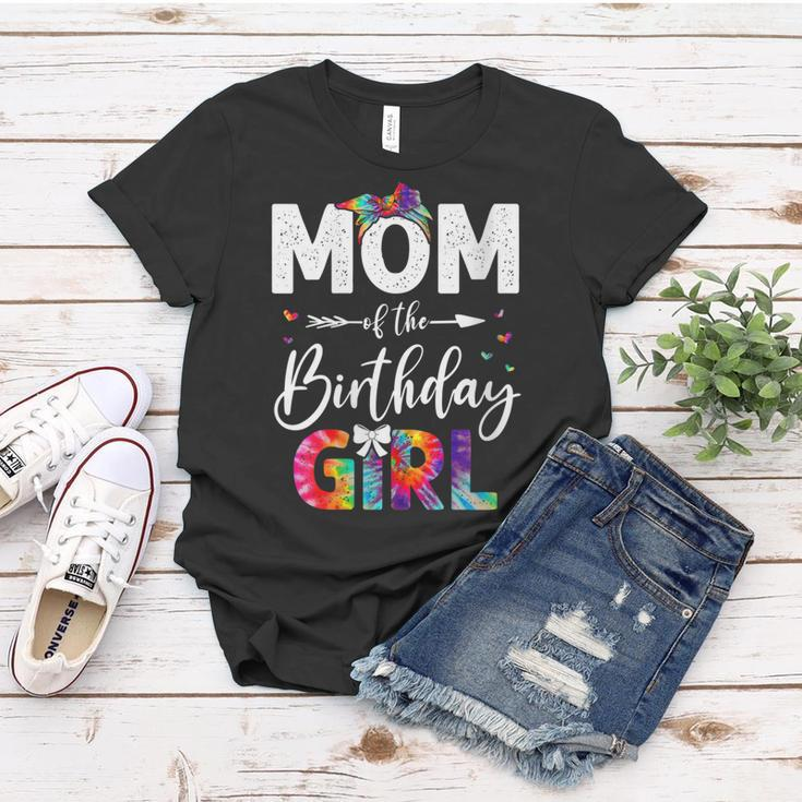 Womens Mb Mom Of The Birthday Girl Mama Mother And Daughter Tie Dye Women T-shirt Funny Gifts