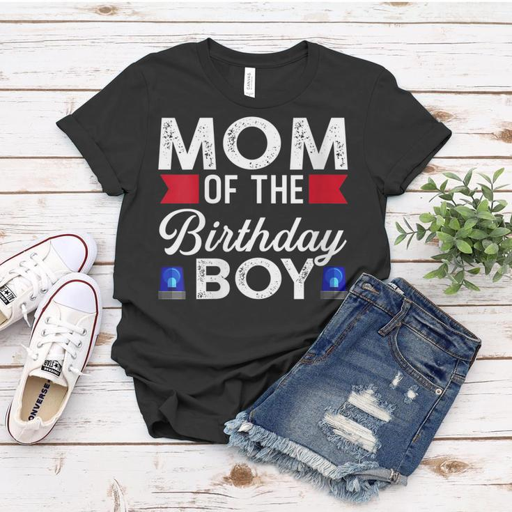 Womens Mom Of The Birthday Boy Birthday Boy Women T-shirt Funny Gifts