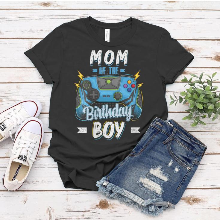 Womens Mom Of The Birthday Boy Matching Family Video Gamer Party Women T-shirt Funny Gifts