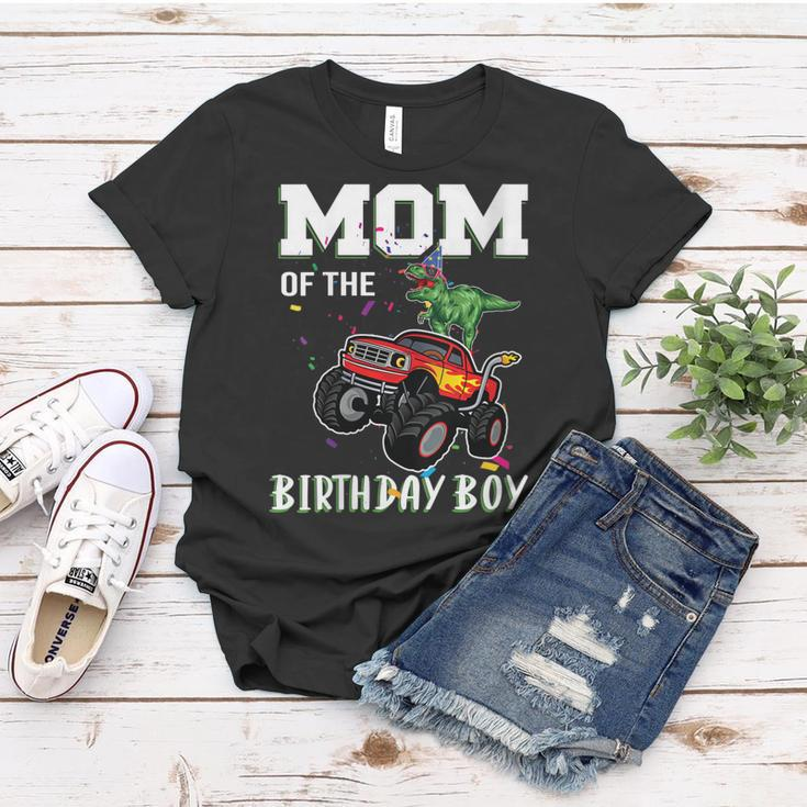 Womens Mom Of The Birthday Boy Your Funny Monster Truck Birthday Women T-shirt Funny Gifts