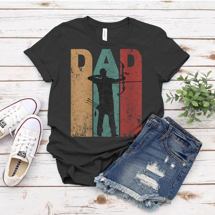 Womens Vintage Archery Dad Fathers Day Archer Daddy 4Th Of July Women T-shirt Funny Gifts