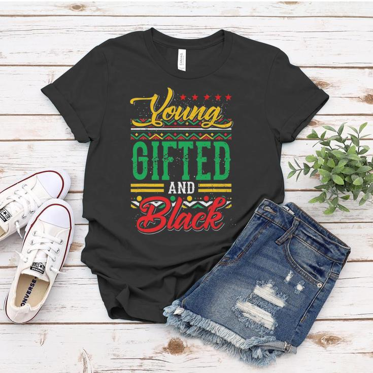Young Gifted And Black African Melanin Black History Gifts Women T-shirt Personalized Gifts