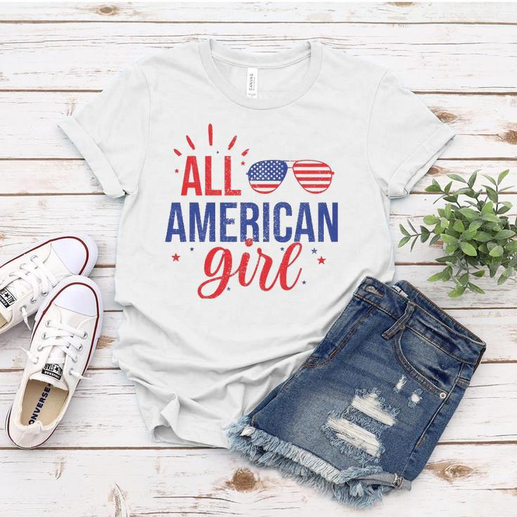 All American Girl 4Th Of July Girls Kids Sunglasses Family Women T-shirt Unique Gifts