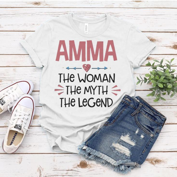 Amma Grandma Gift Amma The Woman The Myth The Legend Women T-shirt Funny Gifts