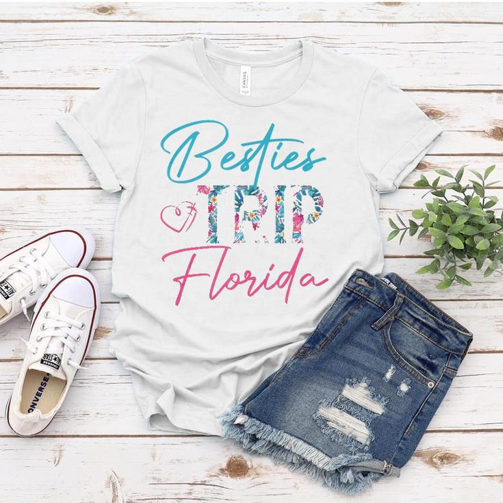 Besties Trip Florida Vacation Matching Best Friend Women T-shirt Personalized Gifts
