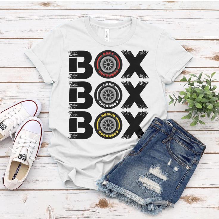 Box Box Box F1 Tyre Compound V2 Design Women T-shirt Funny Gifts