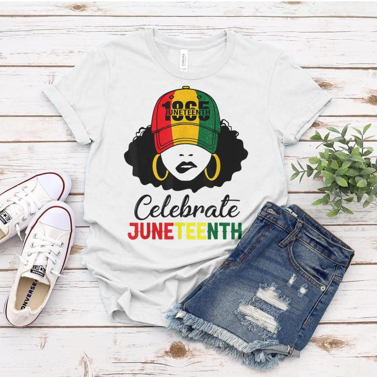 Celebrate Junenth 1865 Black Girl Magic Melanin Women Women T-shirt Unique Gifts
