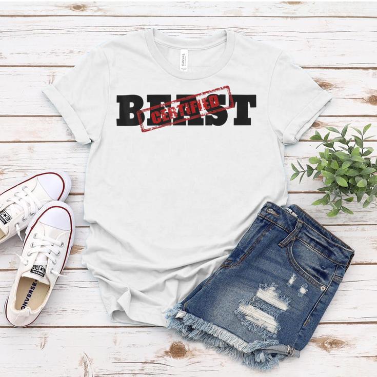 Certified Beast Athletic Workout Fitness 486 Trending Shirt Women T-shirt Funny Gifts