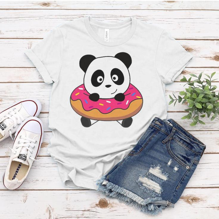 Cute Panda Bear Pandas Donut Sprinkles Women T-shirt Unique Gifts