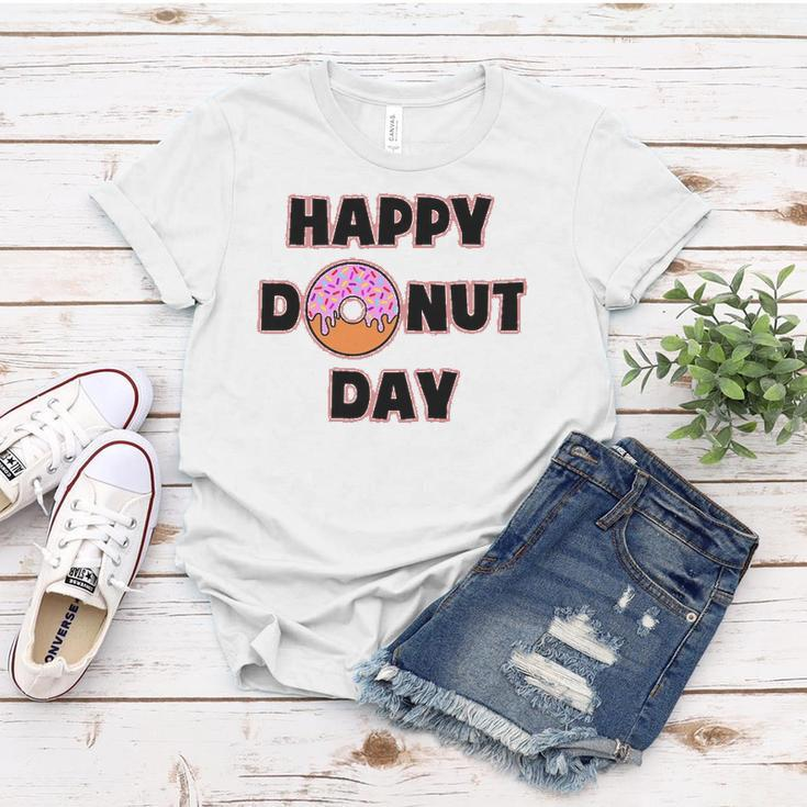 Donut Design For Women And Men - Happy Donut Day Women T-shirt Unique Gifts