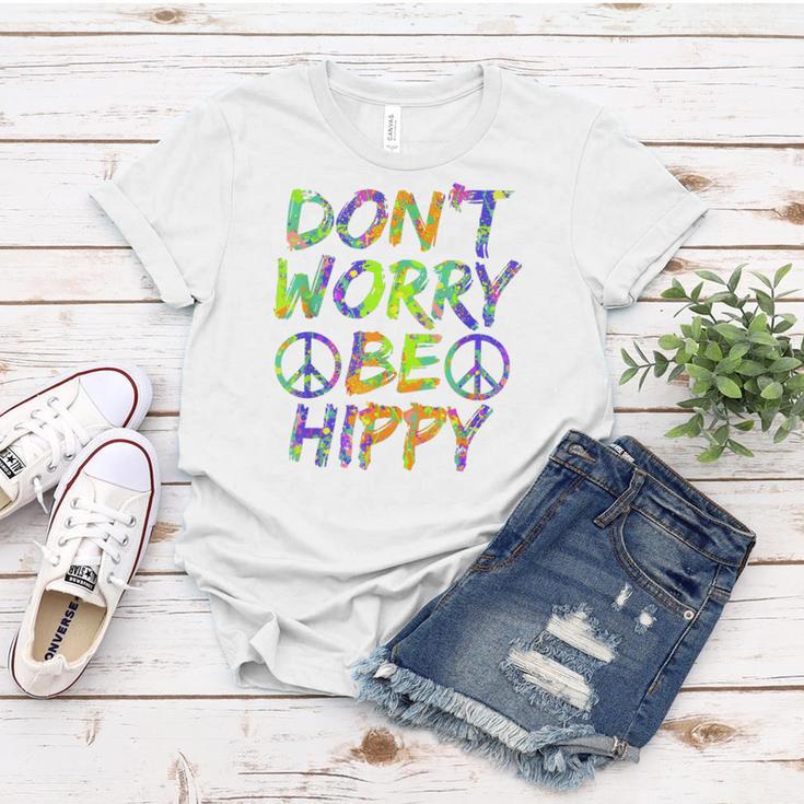 Donut Worry Be Happy Women T-shirt Funny Gifts