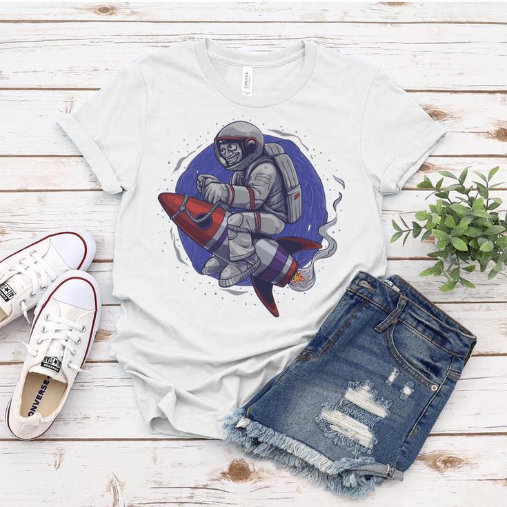 Funny Astronaut Monkey V4 Women T-shirt Funny Gifts