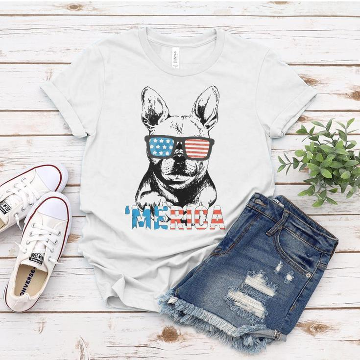 Funny Frenchie Merica Gift Boys Girls Dog Lover 4Th July Women T-shirt Unique Gifts