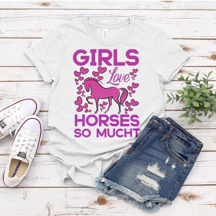 Girls Love Hhoresed So Much Women T-shirt Funny Gifts