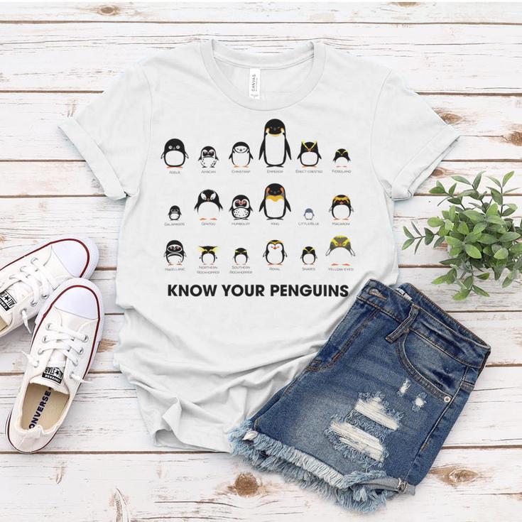 Know Your Penguins Women T-shirt Funny Gifts