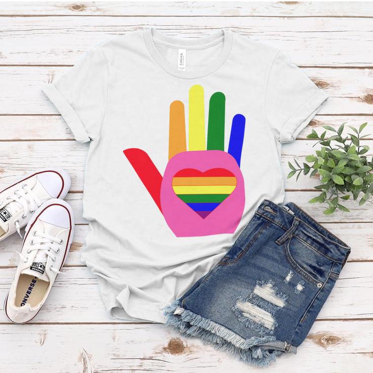 Lgbt Pride Month Lgbt History Month Slogan Shirt Lgbt Hand Women T-shirt Unique Gifts