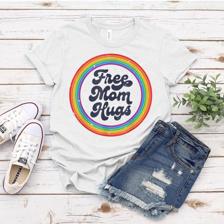Lgbtq Free Mom Hugs Gay Pride Lgbt Ally Rainbow Lgbt Women T-shirt Unique Gifts