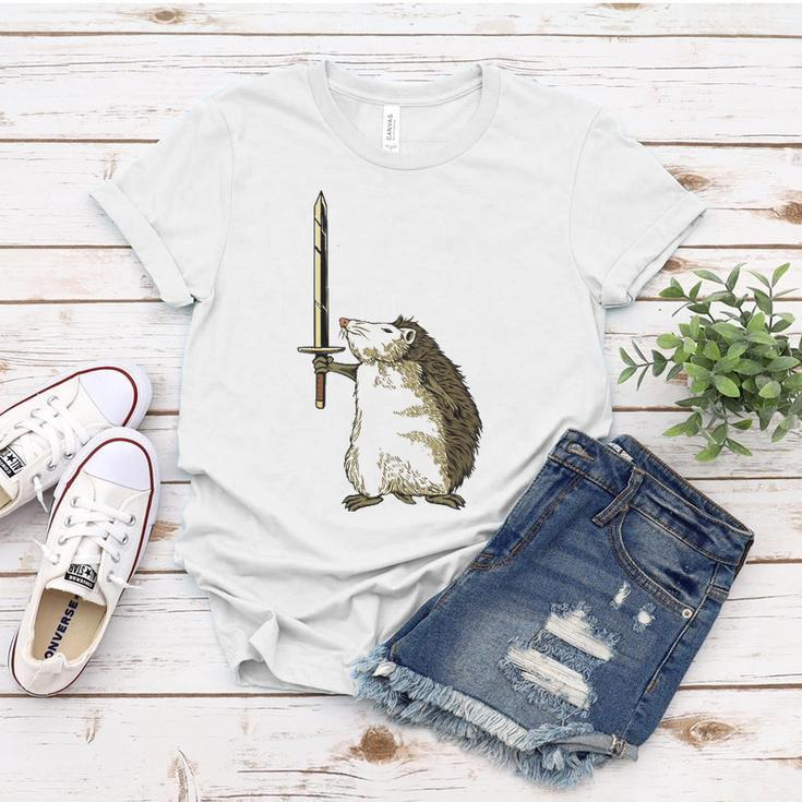 Mighty Hedgehog With Long Sword Women T-shirt Unique Gifts