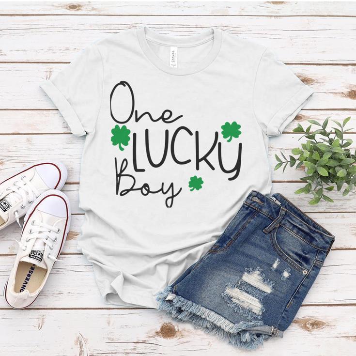 One Lucky Boy Funny St Patrick Day Women T-shirt Funny Gifts