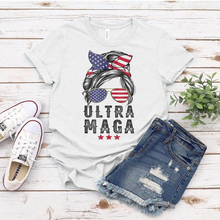 Pro Trump Ultra Mega Messy Bun V2 Women T-shirt Unique Gifts
