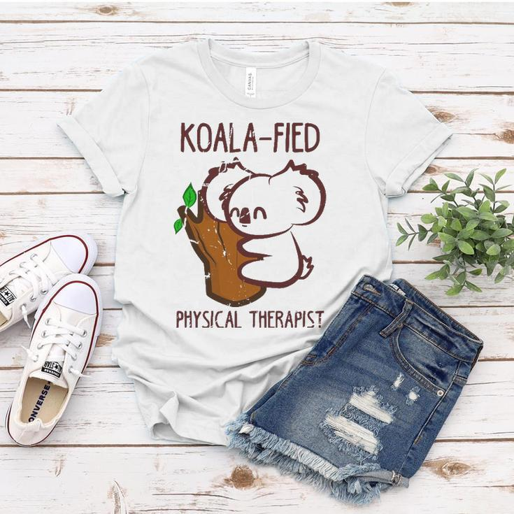 Pt Funny Koala-Fied Physical Therapist Gift Therapy Women T-shirt Unique Gifts