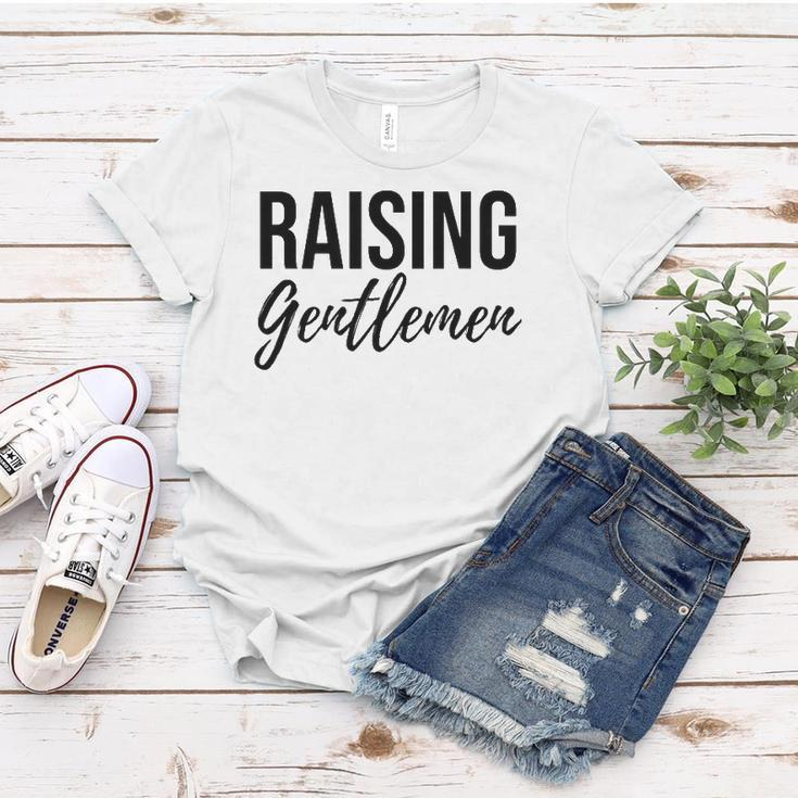 Raising Gentlemen Cute Mothers Day Gift Women T-shirt Unique Gifts