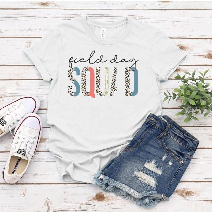 Squad Teacher Student First Last Day Of School Field Leopard Women T-shirt Unique Gifts