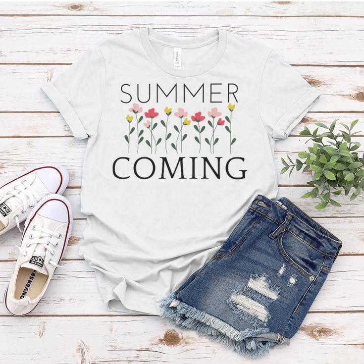 Summer Coming Women T-shirt Funny Gifts