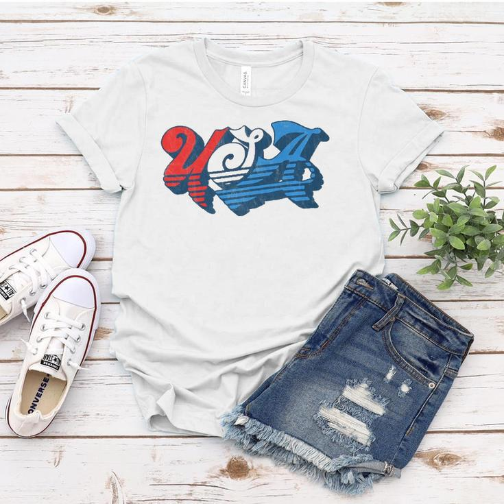 Vintage Usa Independence Day 4Th Of July Summer Typography Women T-shirt Unique Gifts