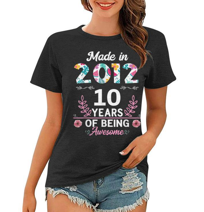 10 Years Old Gifts 10Th Birthday Born In 2012 Women Girls V2 Women T-shirt