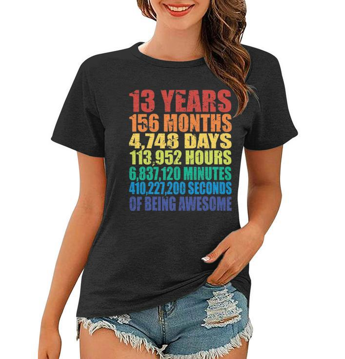 13Th Birthday For Boys & Girls 13 Years Of Being Awesome Women T-shirt