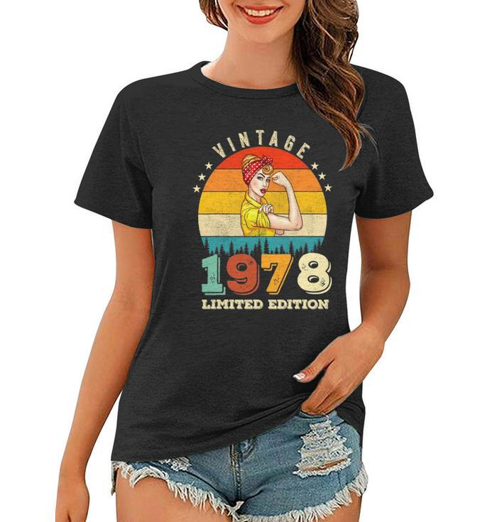 44Th Birthday 1978 Limited Edition Vintage 44 Years Old Women Women T-shirt
